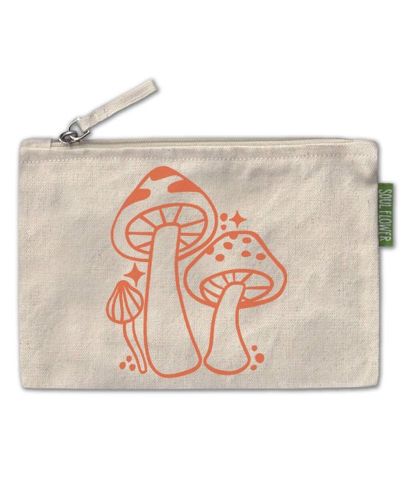 Soul Flower Three Little Mushrooms Large Pouch